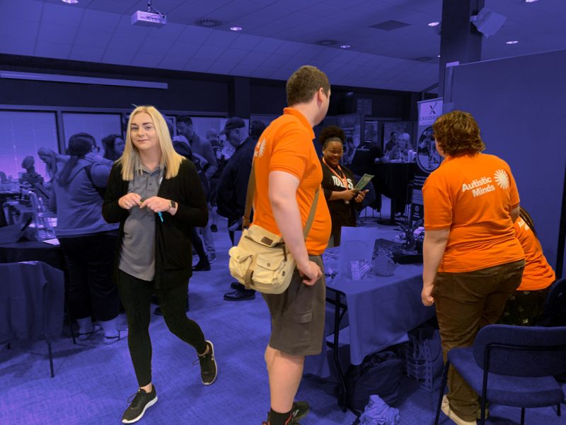 people and stands at Autistic Minds LIVE Cardiff 2024